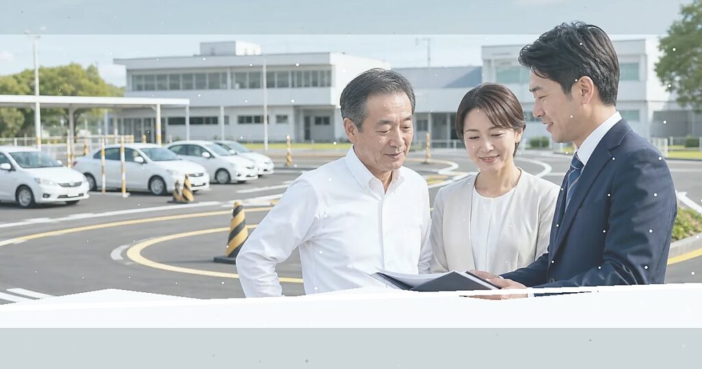 北海道の自動車学校M&Aで冬季運営と広域商圏を相談する様子