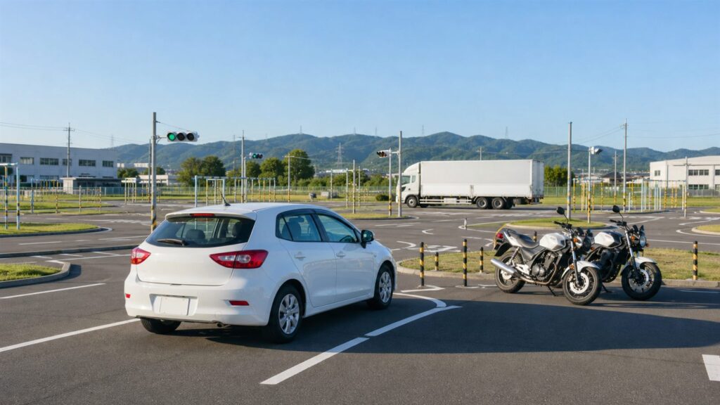 静岡県浜松・遠州地域の教習コースと普通車・二輪・大型車